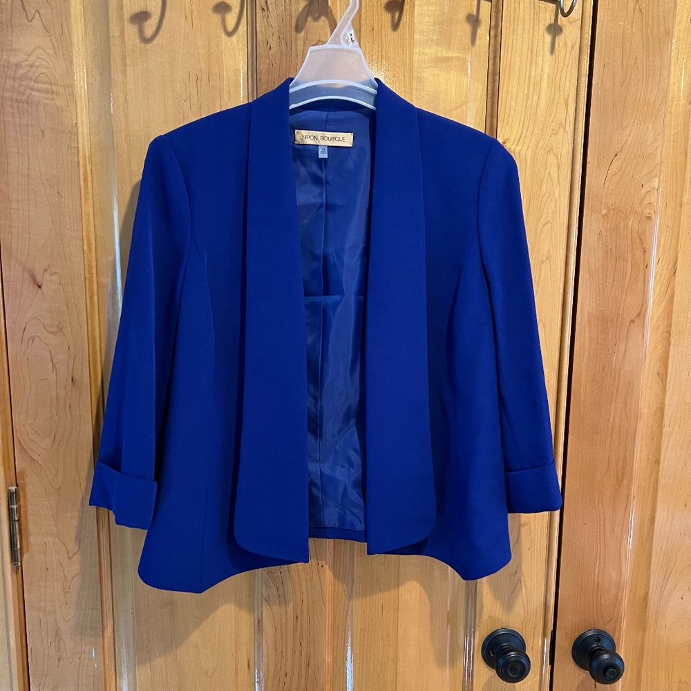 Royal Blue Cropped Jacket